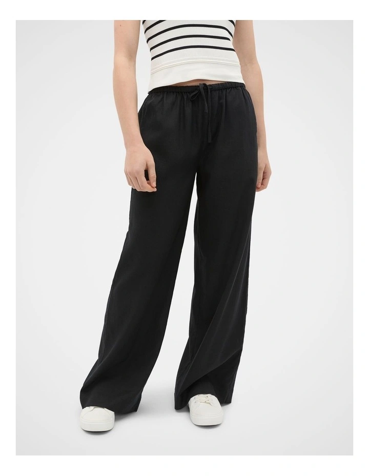 Pull On Pant in Black image 1
