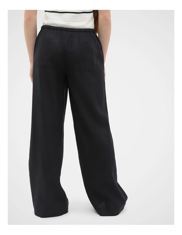 Pull On Pant in Black image 2