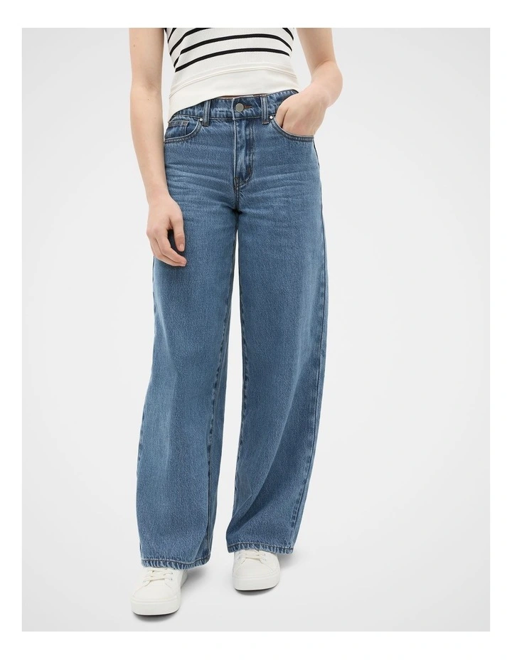 Core Straight Denim Jean in Classic Blue image 1