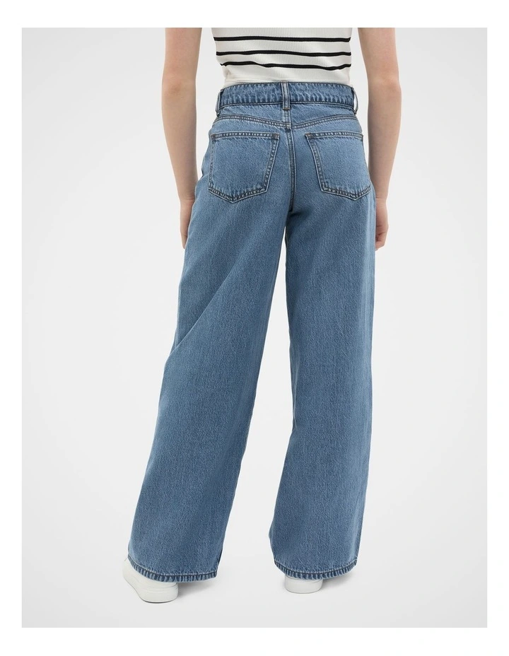 Core Straight Denim Jean in Classic Blue image 2