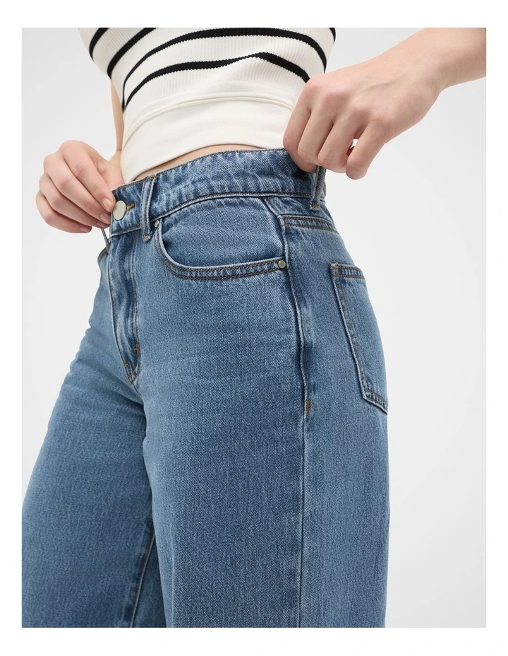 Core Straight Denim Jean in Classic Blue image 4