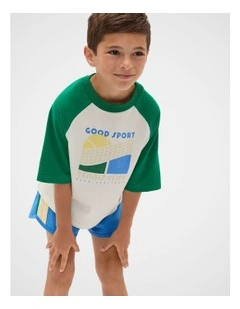 Good Sport Tee in Evergreen