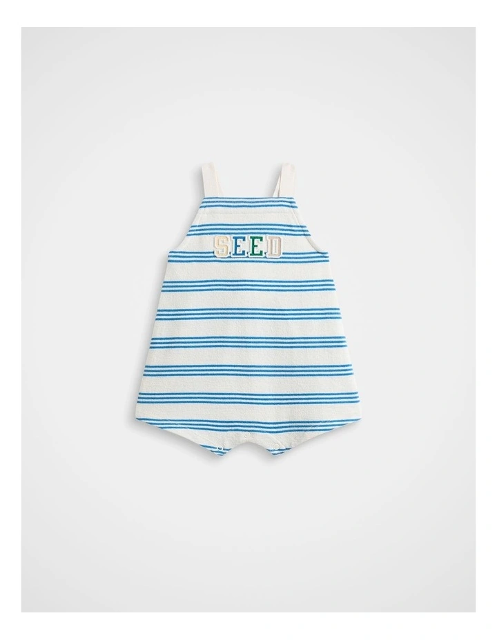 Stripe Romper in Captain Blue Stripe image 1