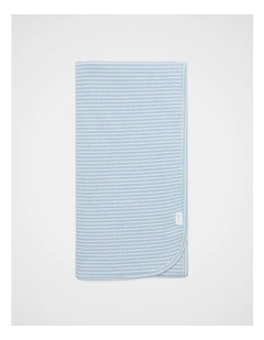 Core Rib Logo Wrap in Blue Stripe