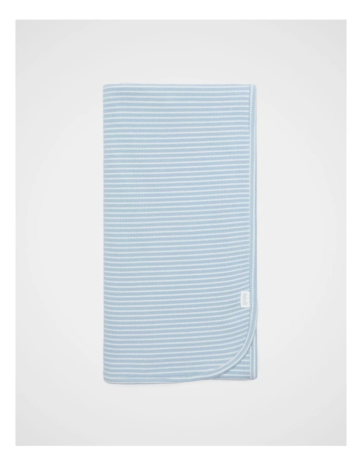 Core Rib Logo Wrap in Blue Stripe image 1