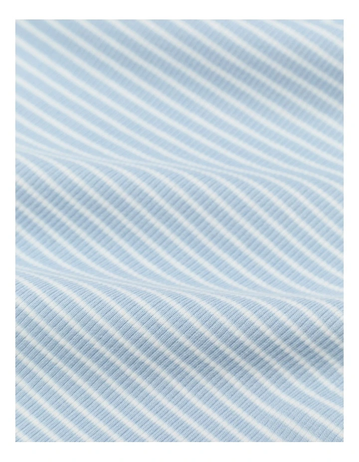 Core Rib Logo Wrap in Blue Stripe image 2