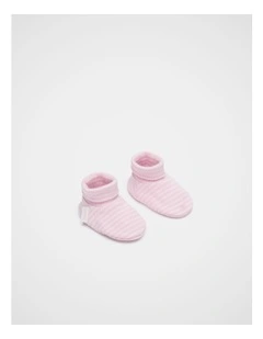 Core Rib Logo Bootie in Posie Stripe