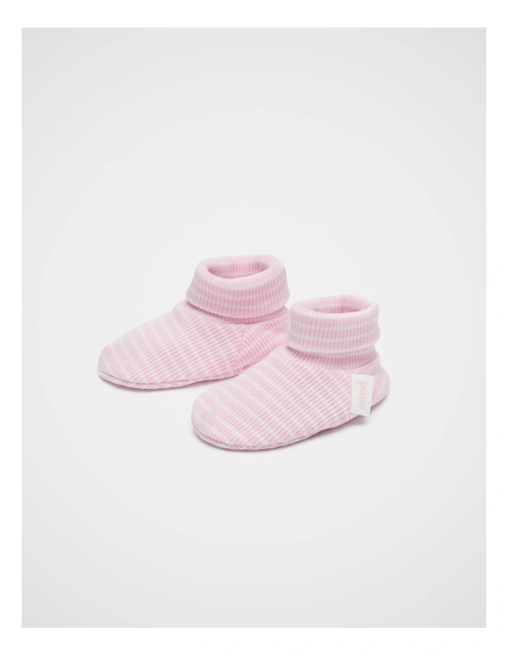 Core Rib Logo Bootie in Posie Stripe image 2