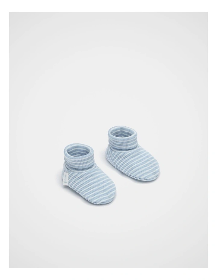 Core Rib Logo Bootie in Blue Stripe image 1