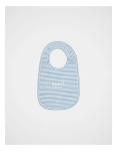Core Logo Dribble Bib in Blue Stripe