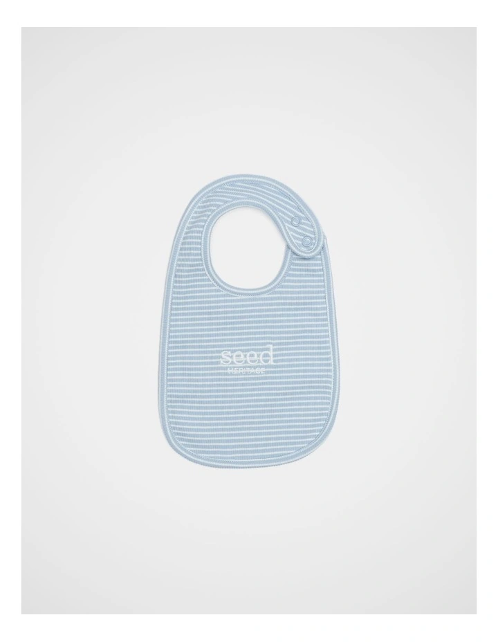 Core Logo Dribble Bib in Blue Stripe image 1