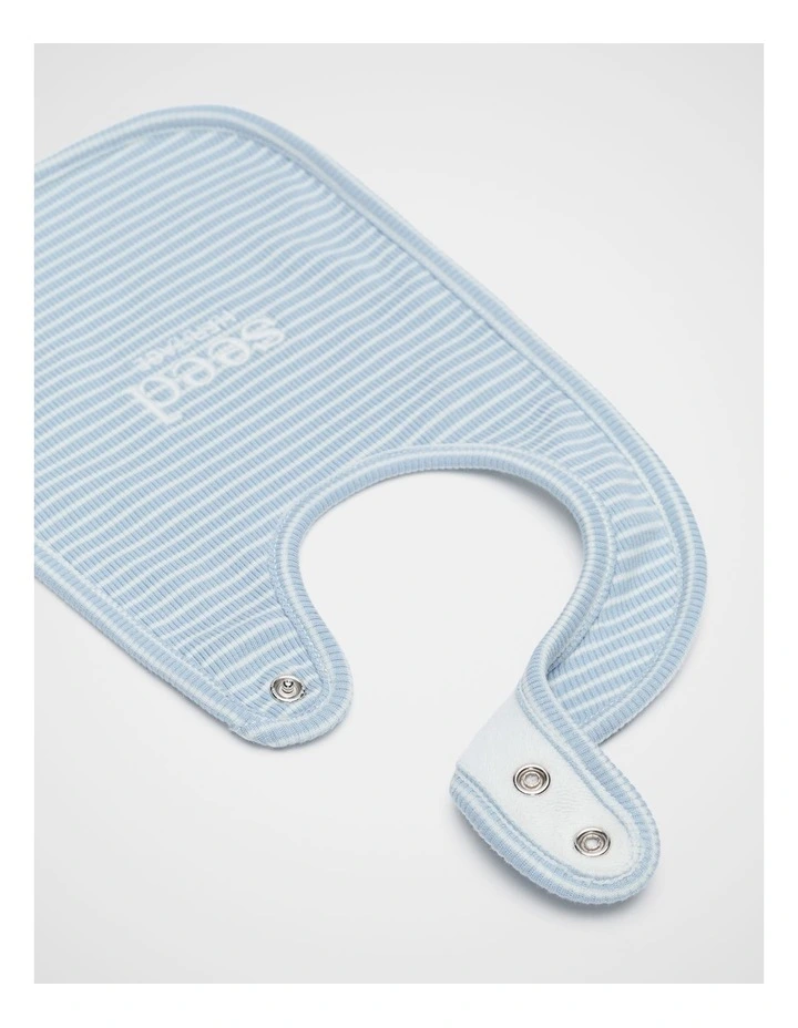 Core Logo Dribble Bib in Blue Stripe image 2