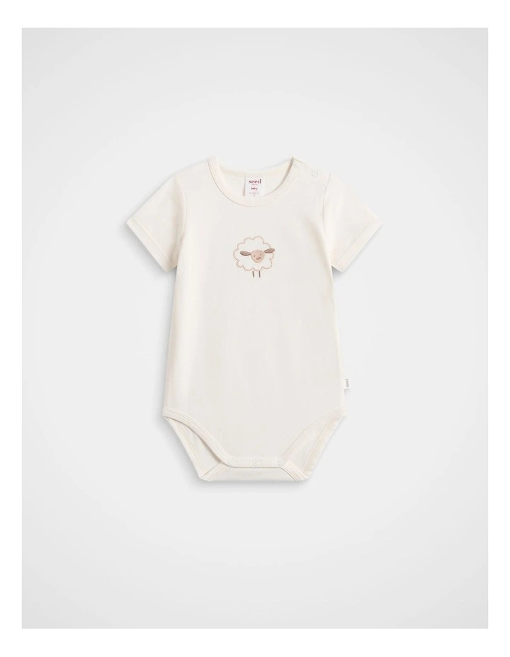 Sheep Bodysuit in Classic Cream image 1