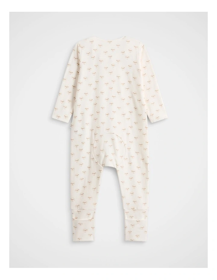 Sheep Zipsuit in Classic Cream image 2