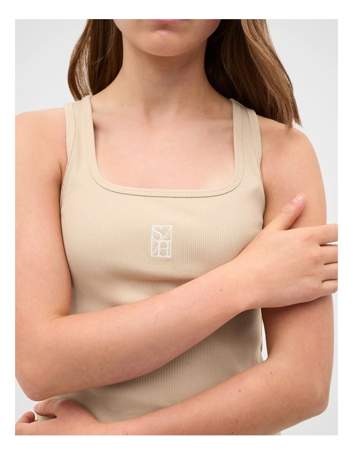 Square Neck Logo Tank image 3