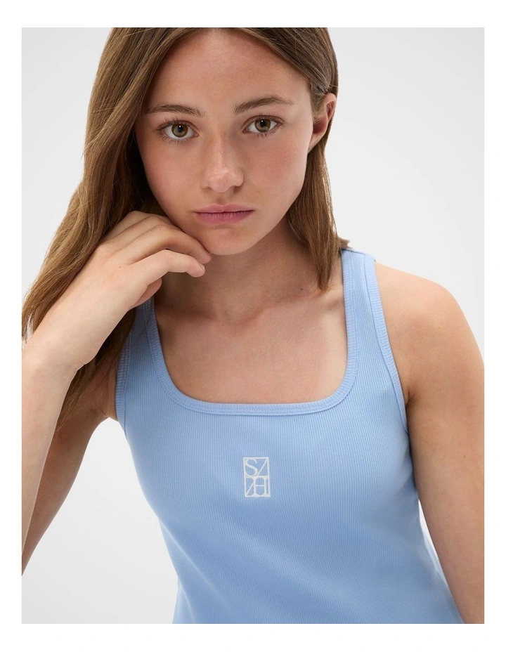Square Neck Logo Tank image 3