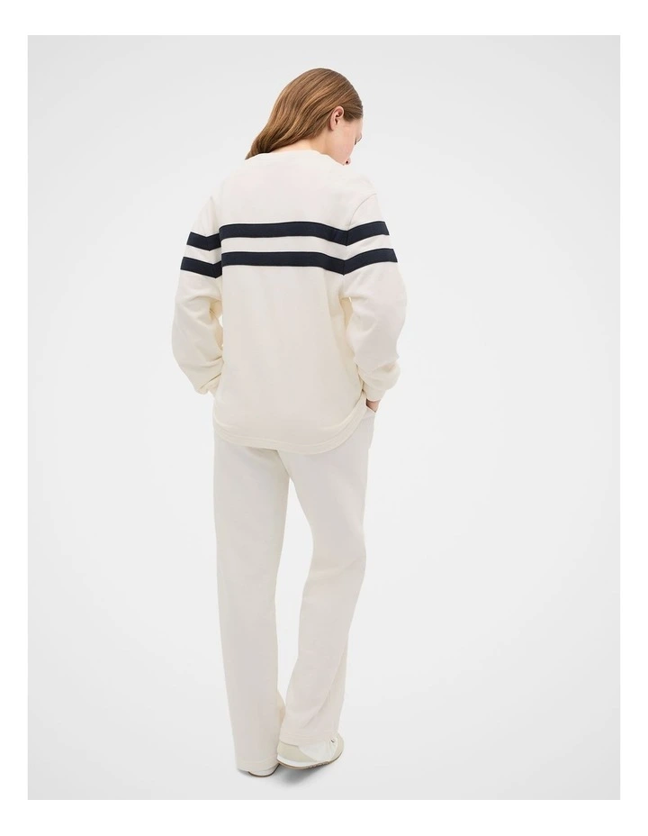 Relaxed Logo Crew Sweat in Classic Cream image 2