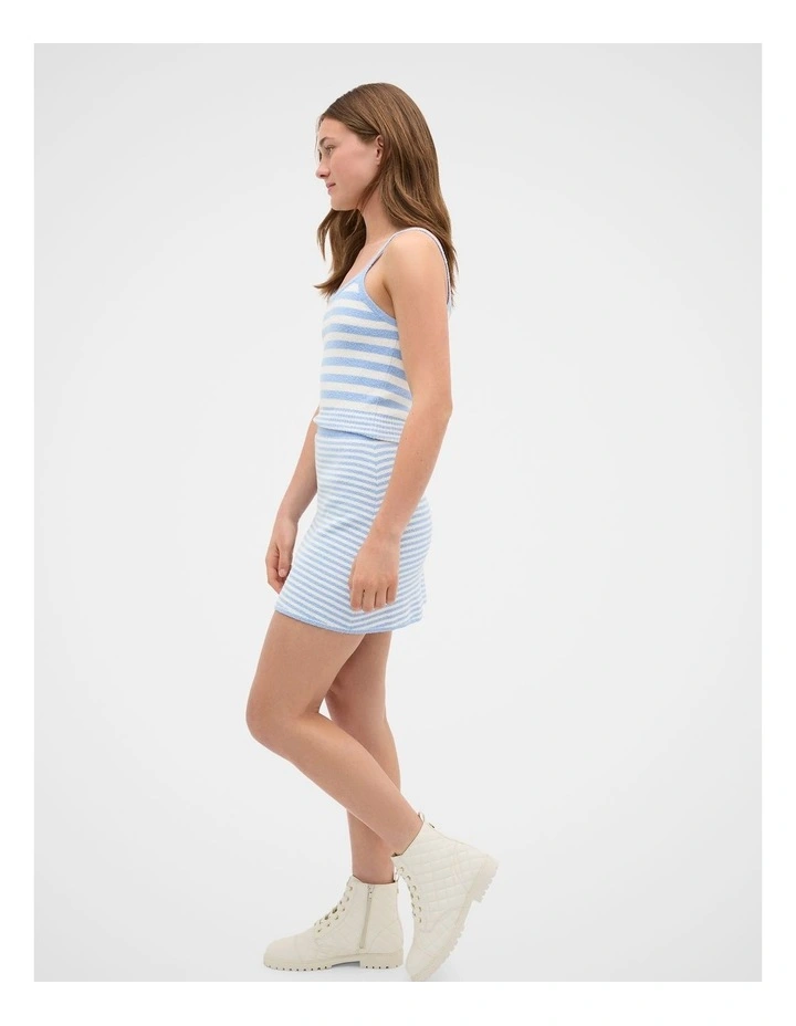 Stripe Knit Tank in Cloud Blue image 4