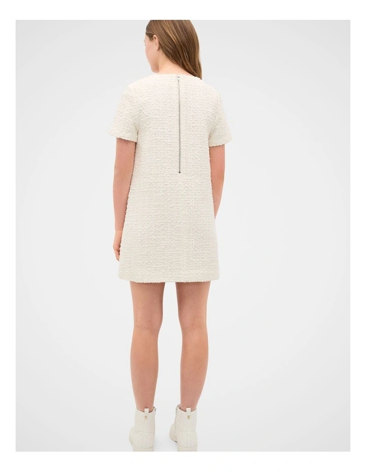 Tweed Dress in Classic Cream image 2