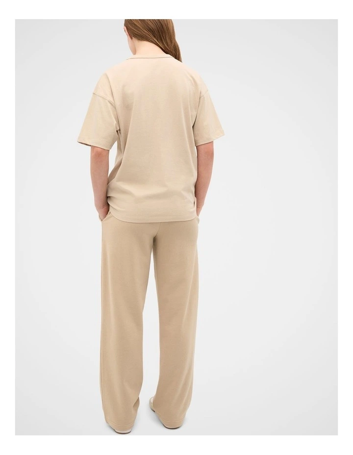 Oversized Logo Tee in Sandstone image 2
