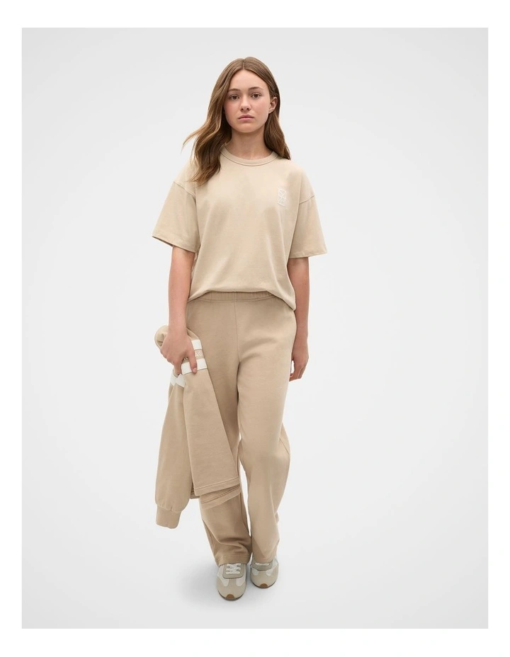 Oversized Logo Tee in Sandstone image 4