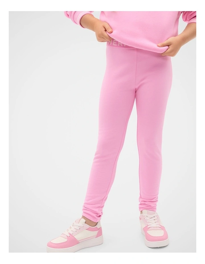 Core Terry Legging in Candy Pink image 1