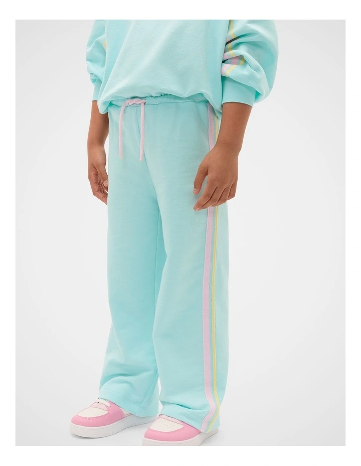 Side Tape Trackpant in Aqua Mint image 1