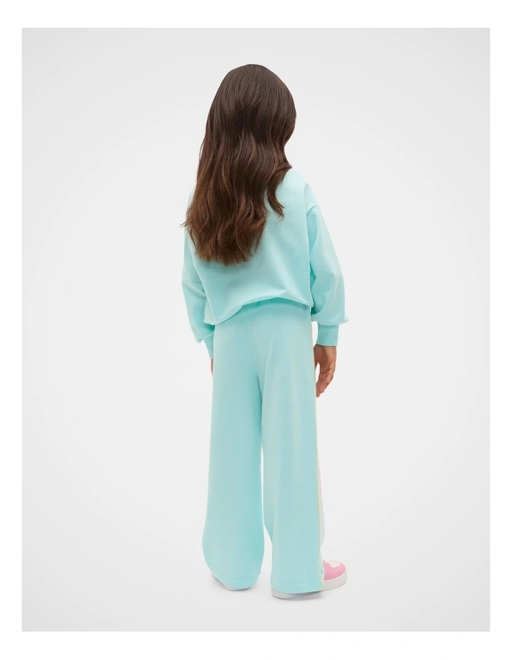 Side Tape Trackpant in Aqua Mint image 2