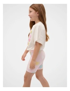 Heart Bike Short in Pink Lemonade