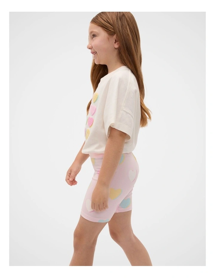 Heart Bike Short in Pink Lemonade image 1