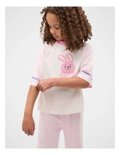 Bunny Raglan Tee in Classic Cream