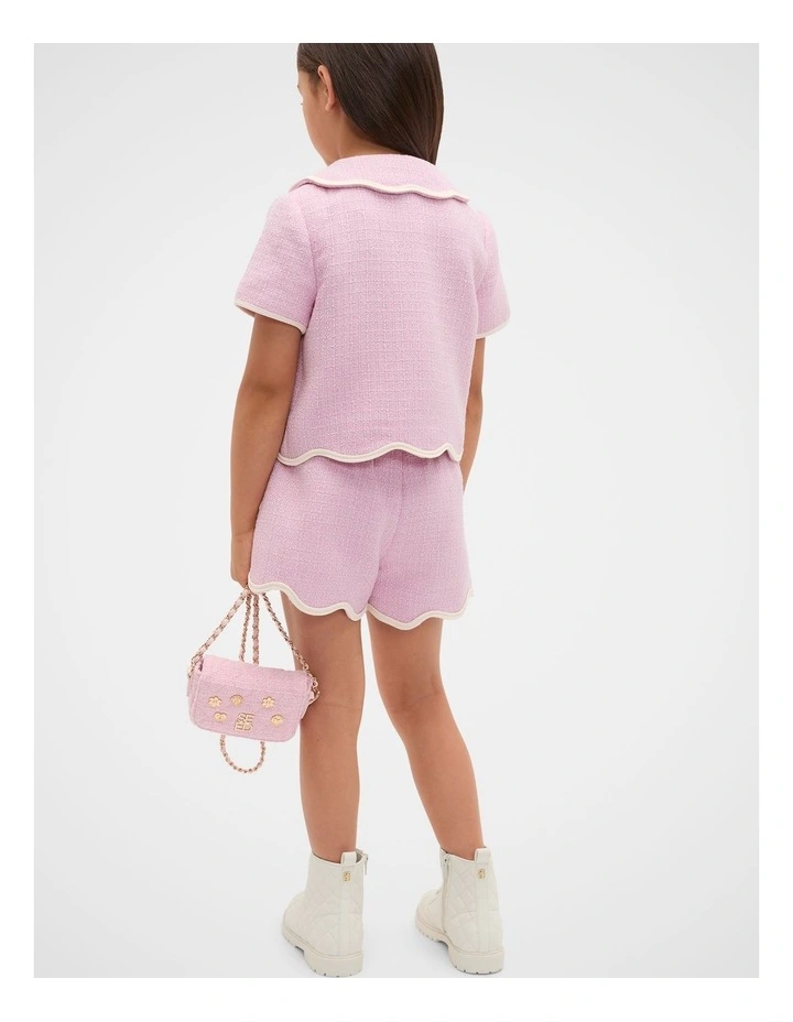 Heart Tweed Jacket in Candy Pink image 2