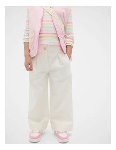 Wide Leg Denim Jean in Classic Cream