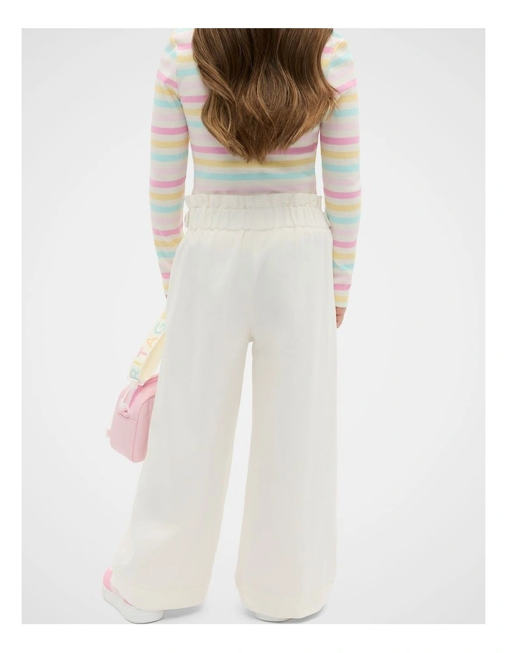 Wide Leg Denim Jean in Classic Cream image 2