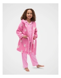 Bunny Bath Robe in Candy Pink
