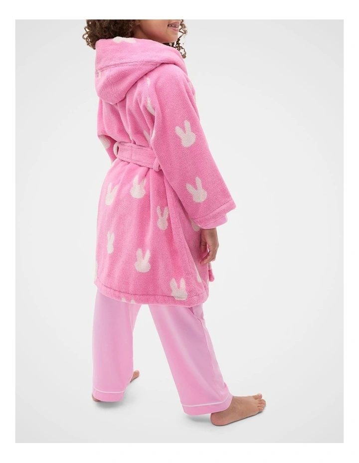 Bunny Bath Robe in Candy Pink image 2