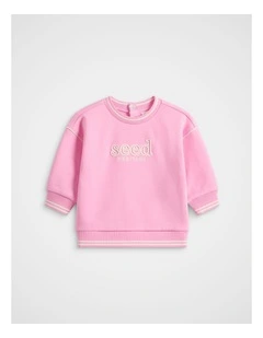 Core Logo Sweat in Candy Pink