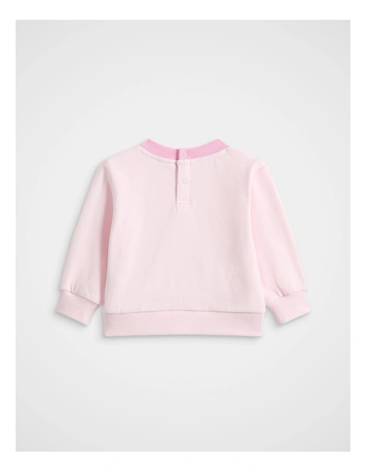 Bunny Hop Sweat Top in Pink Lemonade image 2