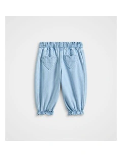 Heart Pocket Denim Jean in Cloud Blue Wash