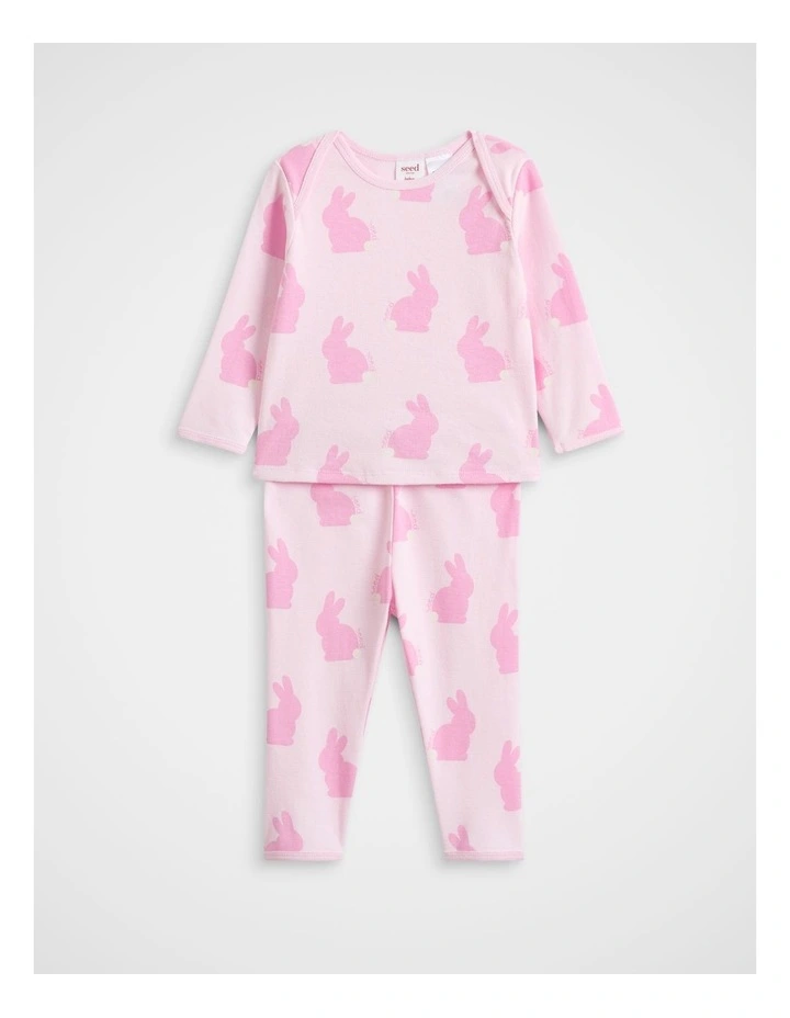 Bunny Pyjama in Pink Lemonade image 1
