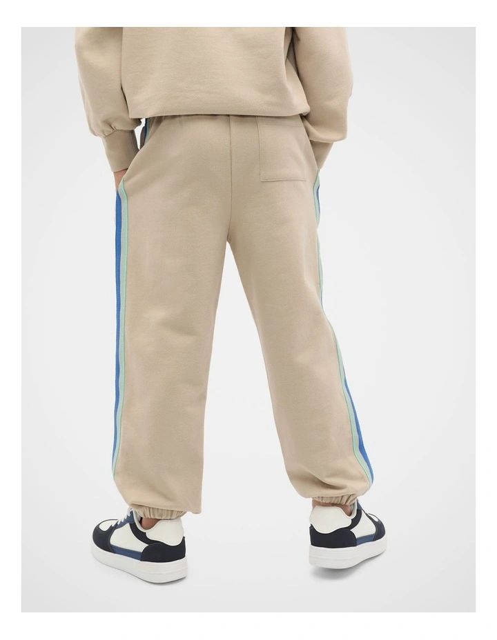 Sports Stripe Track Pant in Milk image 2