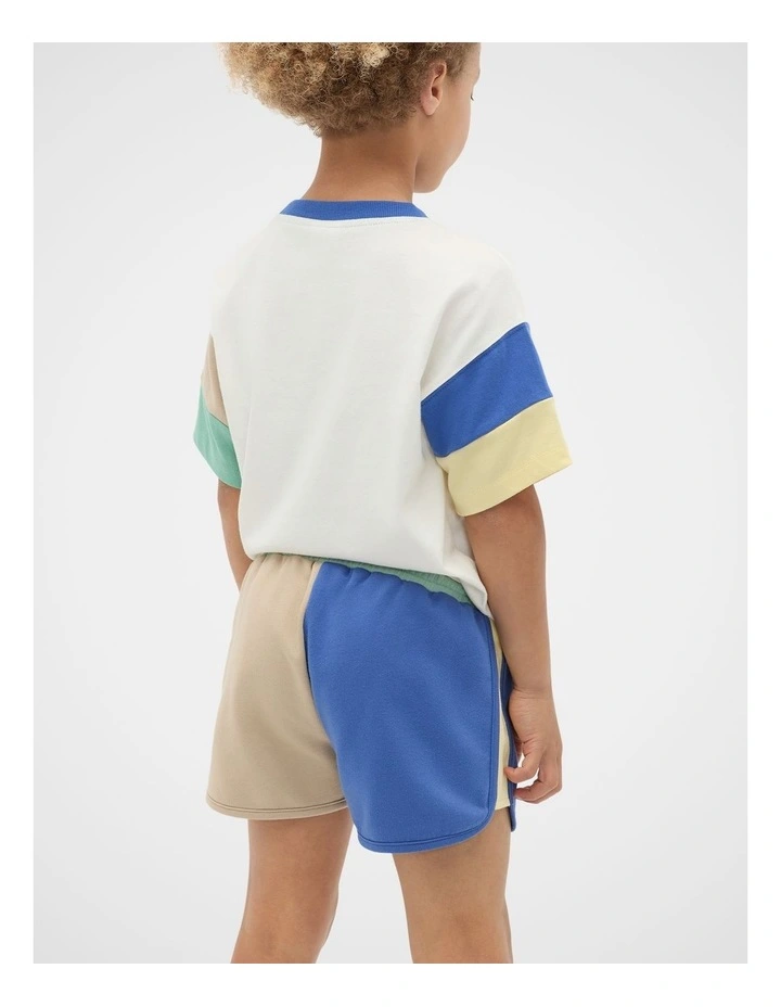 Colourblock Runner Short in Multi image 2