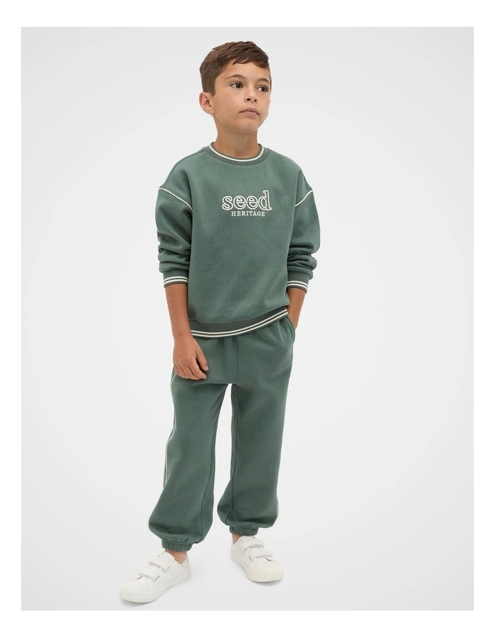 Core Logo Sweat in Forest image 3