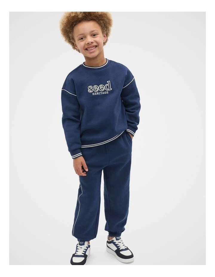 Core Logo Sweat in French Navy image 3