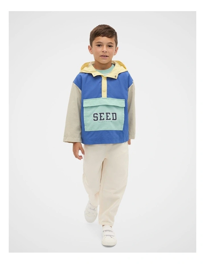 Colourblock Logo Spray Jacket in Multi image 3