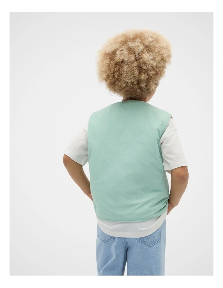 Logo Vest in Dark Mint image 2