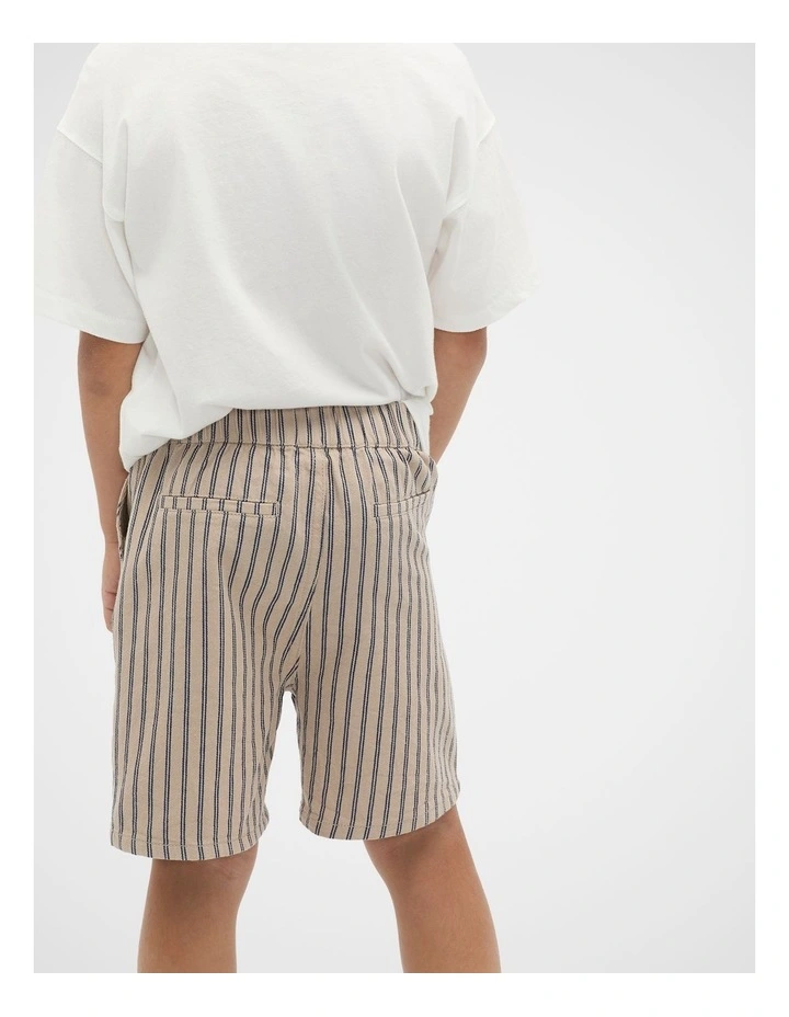 Stripe Woven Short in French Navy image 2
