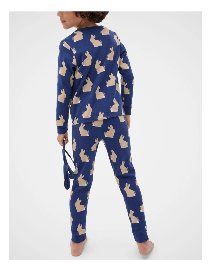 Bunny Pyjama in French Navy image 2