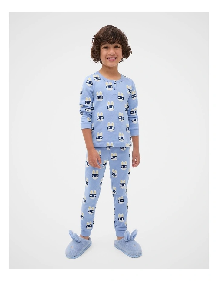 Super Bunny Pyjama in Cloud Blue image 1