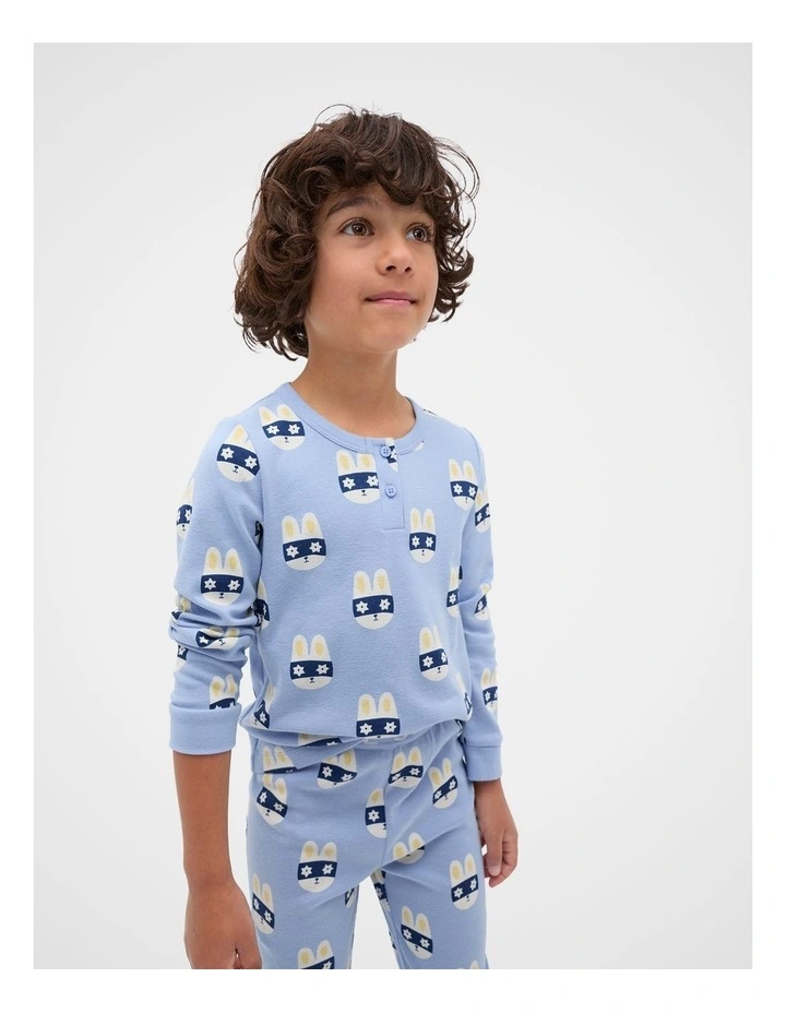 Super Bunny Pyjama in Cloud Blue image 3